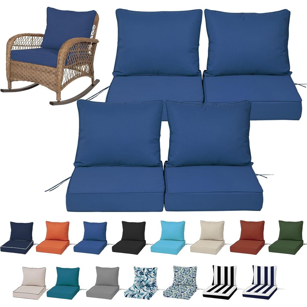 Outdoor Furniture - Set di 4 Cuscini Profondi per