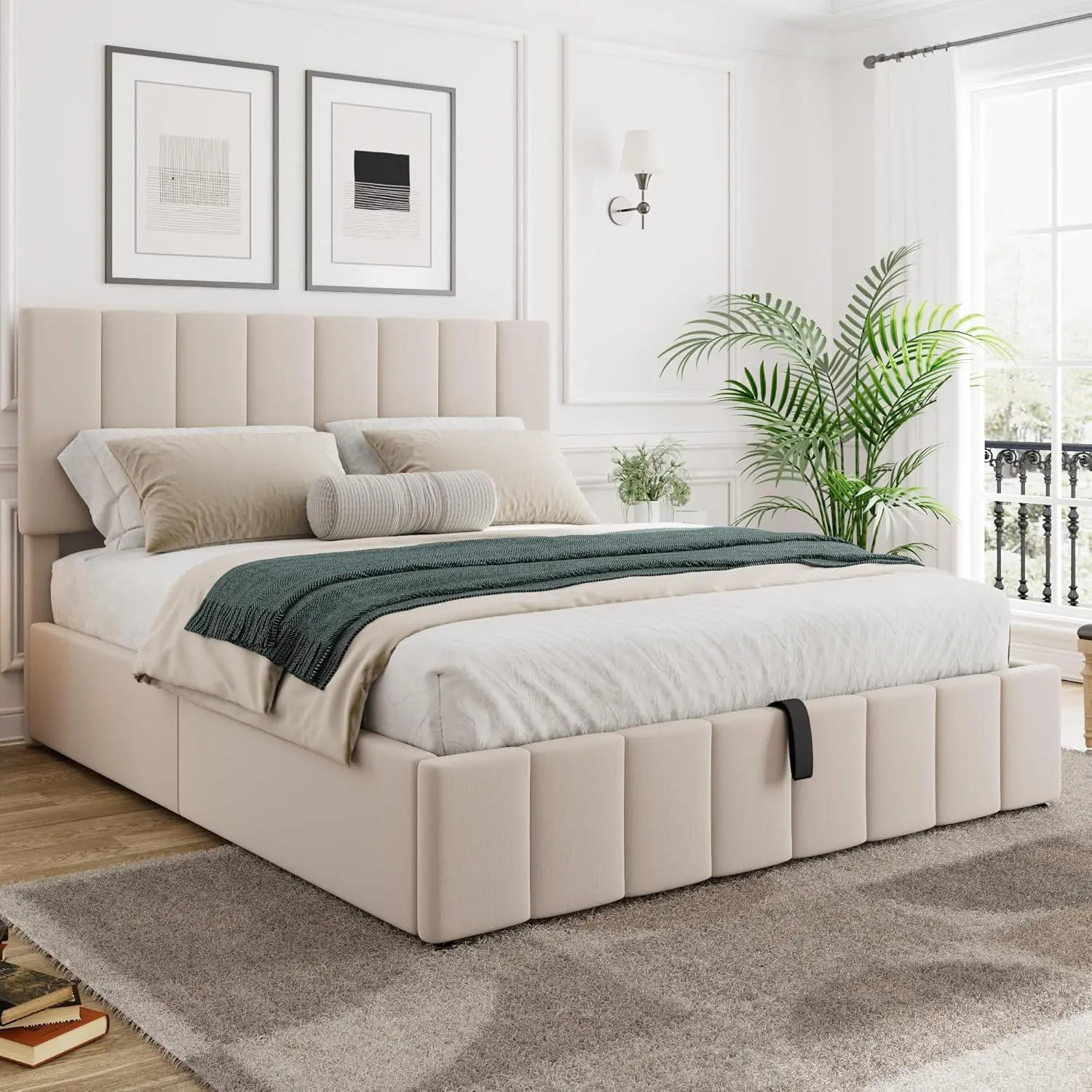 Gas Lift Storage Bed Hydraulic - Letto con piattaforma di stoccaggio a