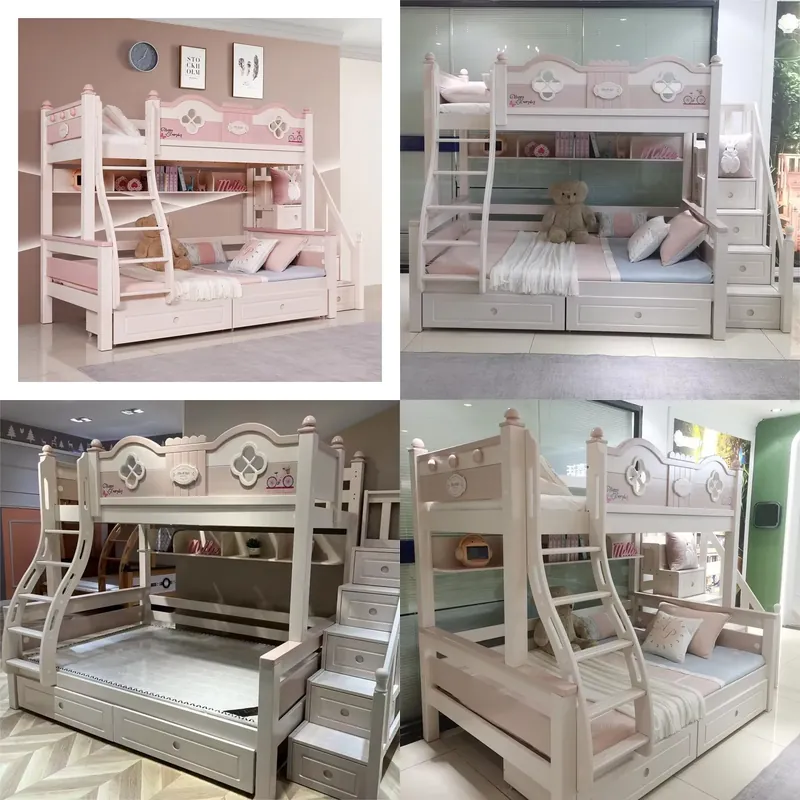 Bunk Bed With Stairs And Slide - Letto a Castello Moderno di Lusso