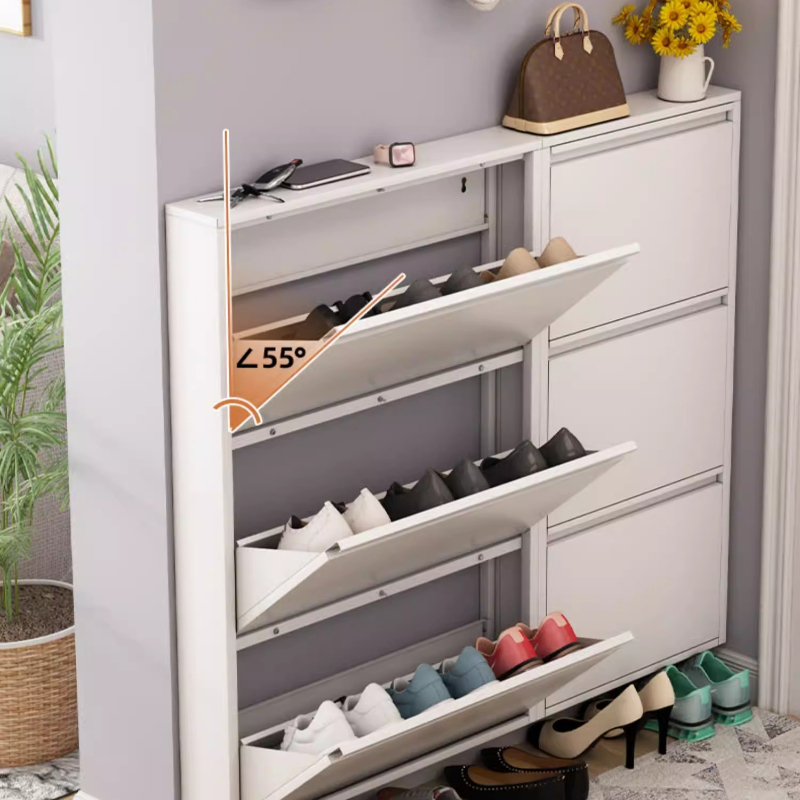 Shoe Rack Cabinet Narrow Entryway - Scarpiera Moderna e Sottile, Grande Capacità