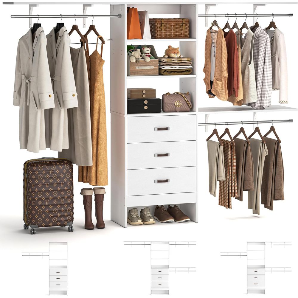 Bedroom Furniture - Sistema Armadio 8T, Organizzatore per Armadio