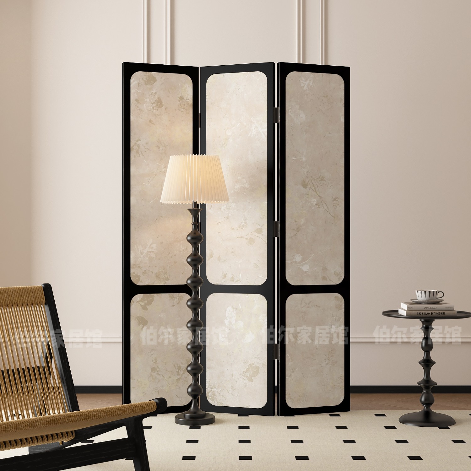 Sofas - Divisorio decorativo premium con motivo floreale