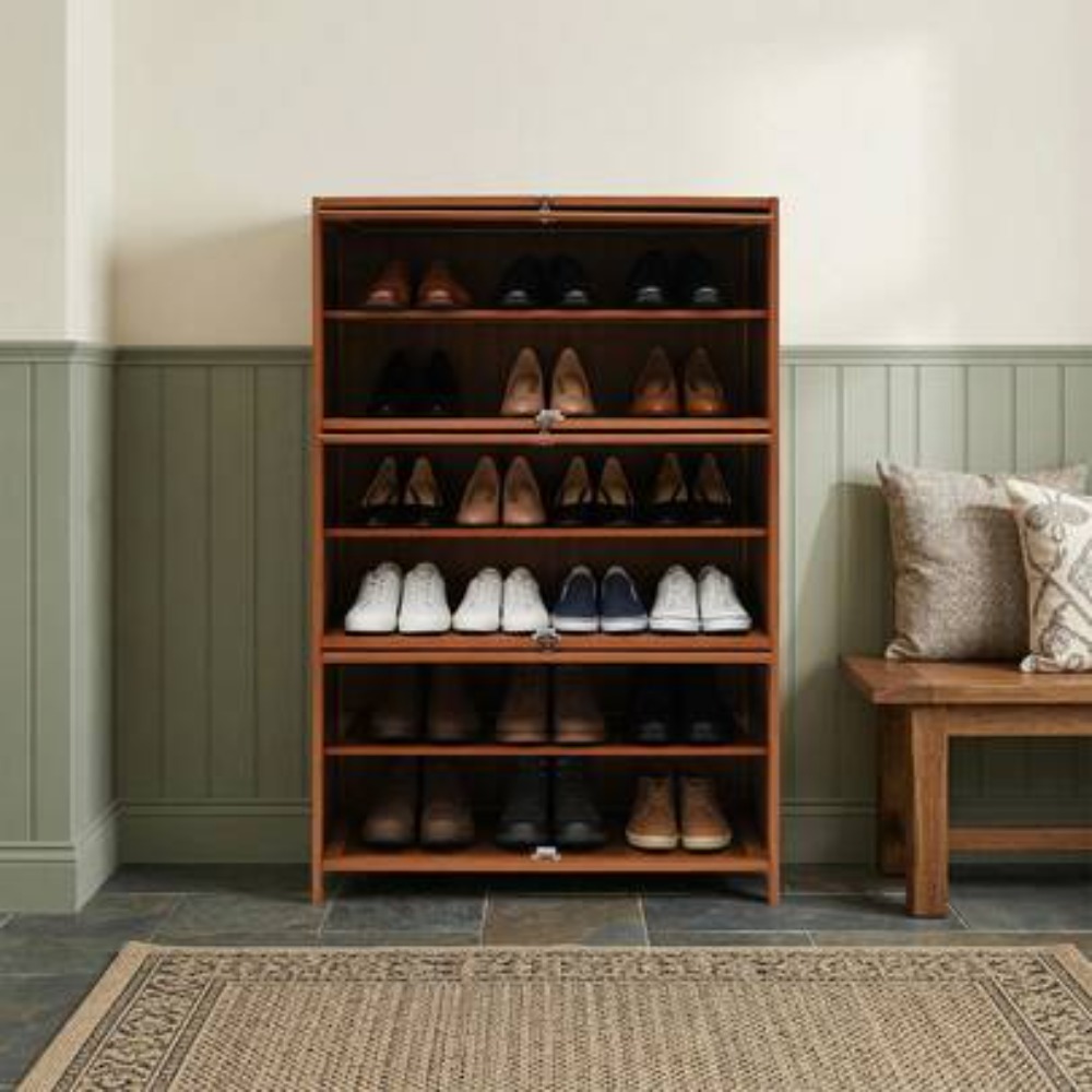 Shoe Rack Cabinet Narrow Entryway - Mobiletto Portascarpe a 7 Ripiani con