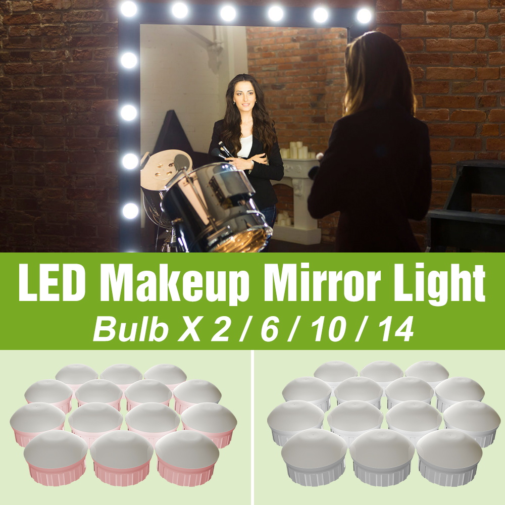 Dressing Table Vanity With Lighted Mirror - Lampadina LED per Specchio da Trucco