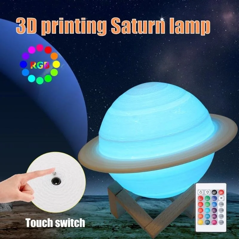 Floating Nightstand With Led Light - Luce notturna a LED Stampa 3D