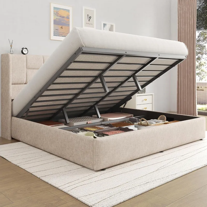 Gas Lift Storage Bed Hydraulic - Struttura del letto con meccanismo idraulico