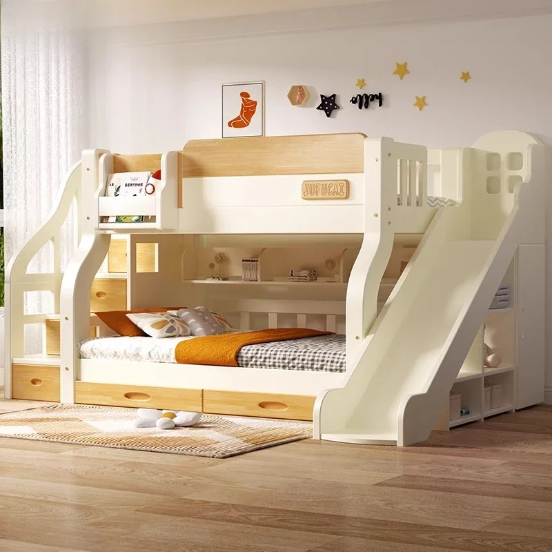 King Size Bed Frame With Storage Drawers - Letto matrimoniale a soppalco con scale