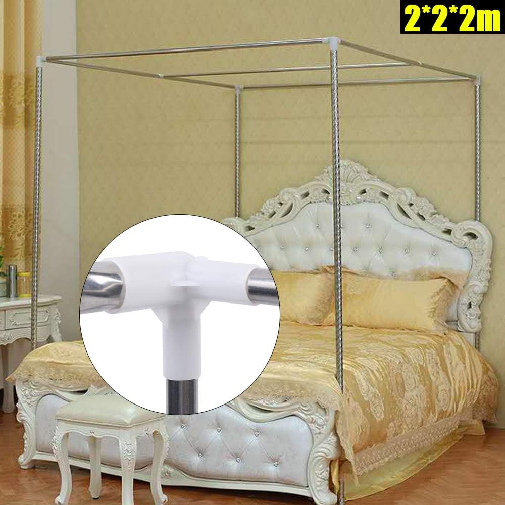 Canopy Bed Frame Metal Queen - Struttura letto a baldacchino in acciaio