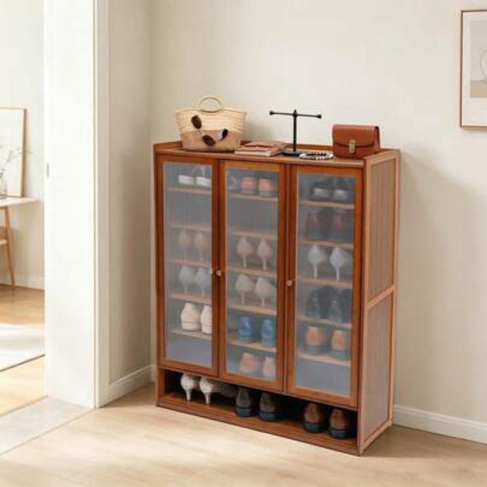 Shoe Rack Cabinet Narrow Entryway - Mobile Porta Scarpe a 8 Ripiani