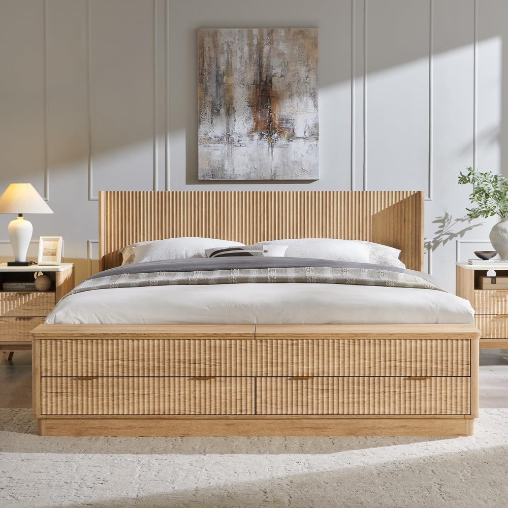Letto King Size con Contenitor - King Size Bed Frame With Storage Drawers recensione e prezzo