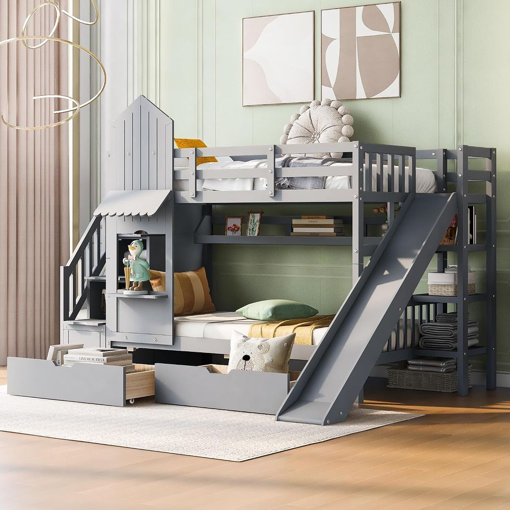 Letto a castello per bambini e - Bunk Bed With Stairs And Slide recensione e prezzo