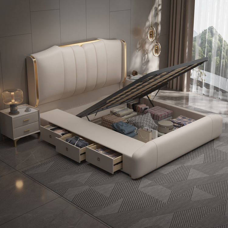 Letto Matrimoniale Moderno di  - King Size Bed Frame With Storage Drawers recensione e prezzo