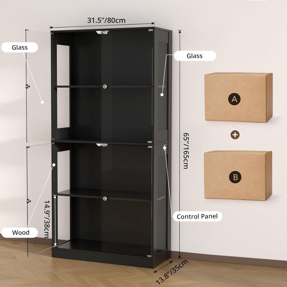 Vetrina con Porta in Vetro, 4  - Storage recensione e prezzo