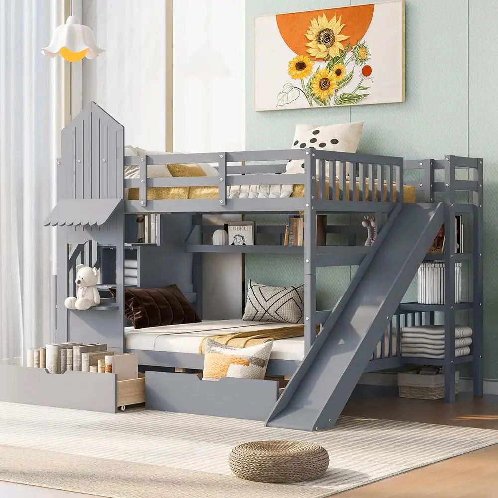 Letto a castello matrimoniale  - Bunk Bed With Stairs And Slide recensione e prezzo