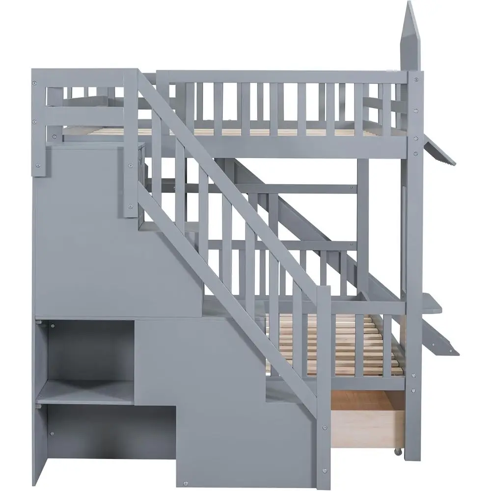 Letto a castello matrimoniale  - Bunk Bed With Stairs And Slide recensione e prezzo
