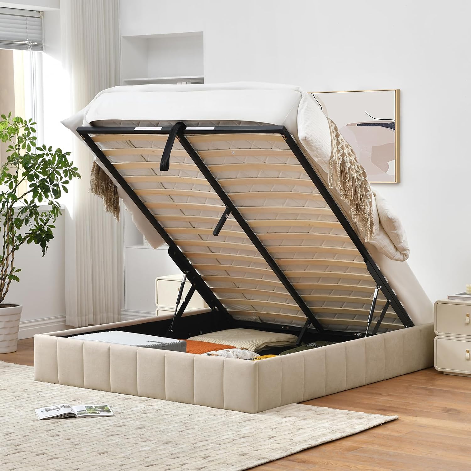 Letto contenitore matrimoniale - Gas Lift Storage Bed Hydraulic recensione e prezzo