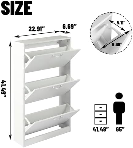 Mobiletto per Ingresso, Scarpi - Shoe Rack Cabinet Narrow Entryway recensione e prezzo