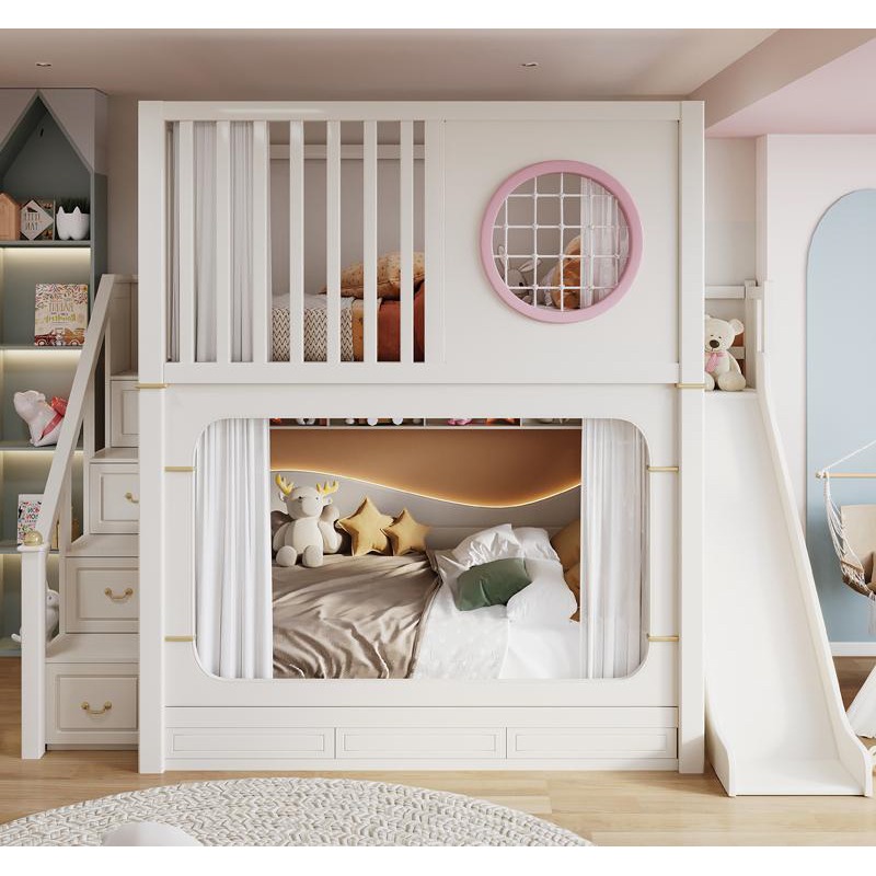 Letti a castello per bambini c - Bunk Bed With Stairs And Slide recensione e prezzo