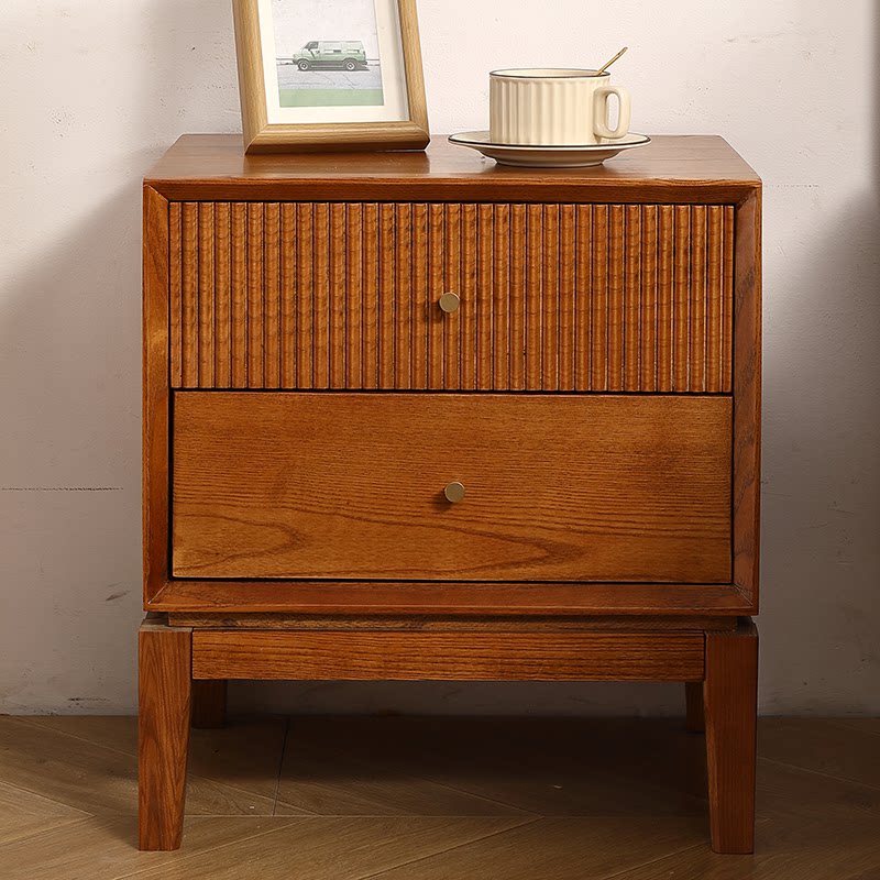 Comodini retrò in legno massel - Solid Wood Nightstand 2 Drawers recensione e prezzo