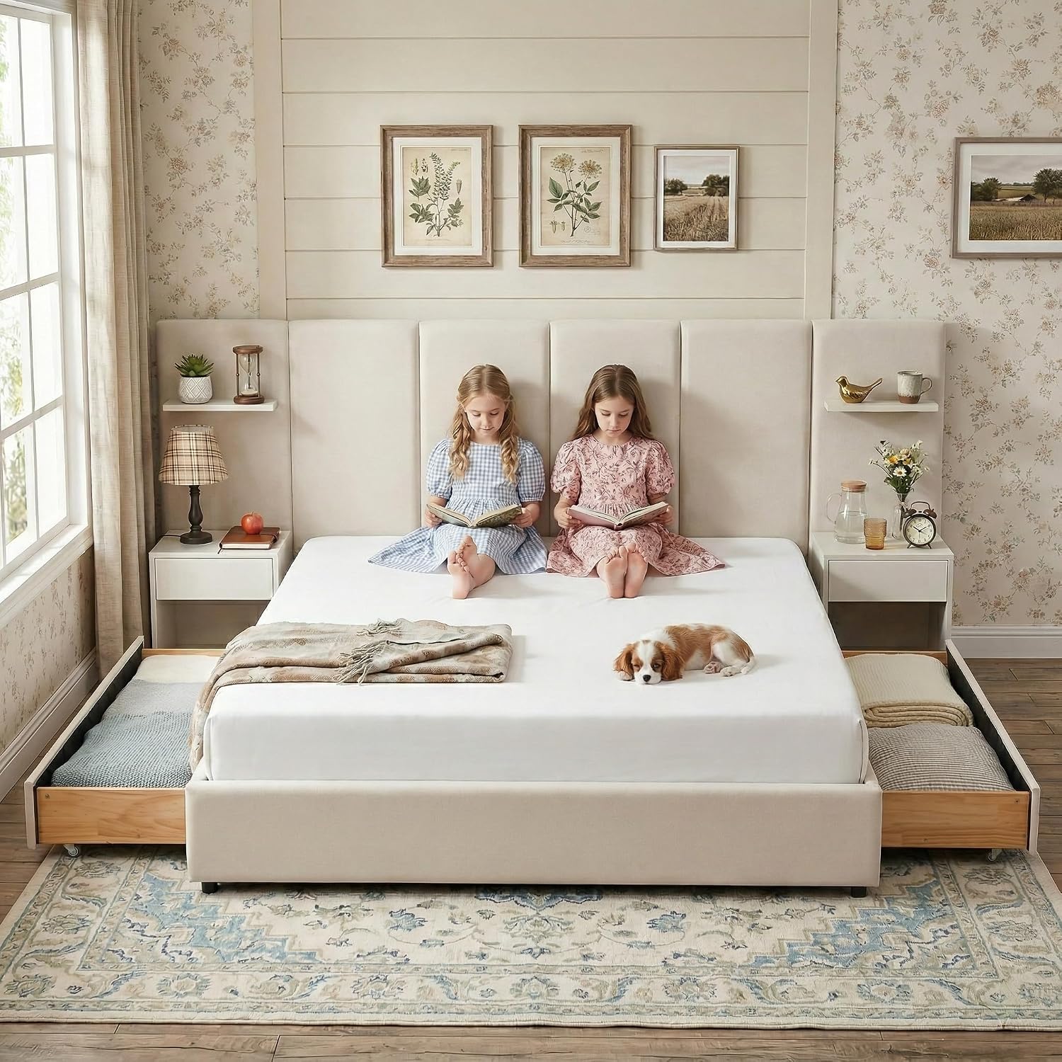 Letto King Size con Contenitor - King Size Bed Frame With Storage Drawers recensione e prezzo
