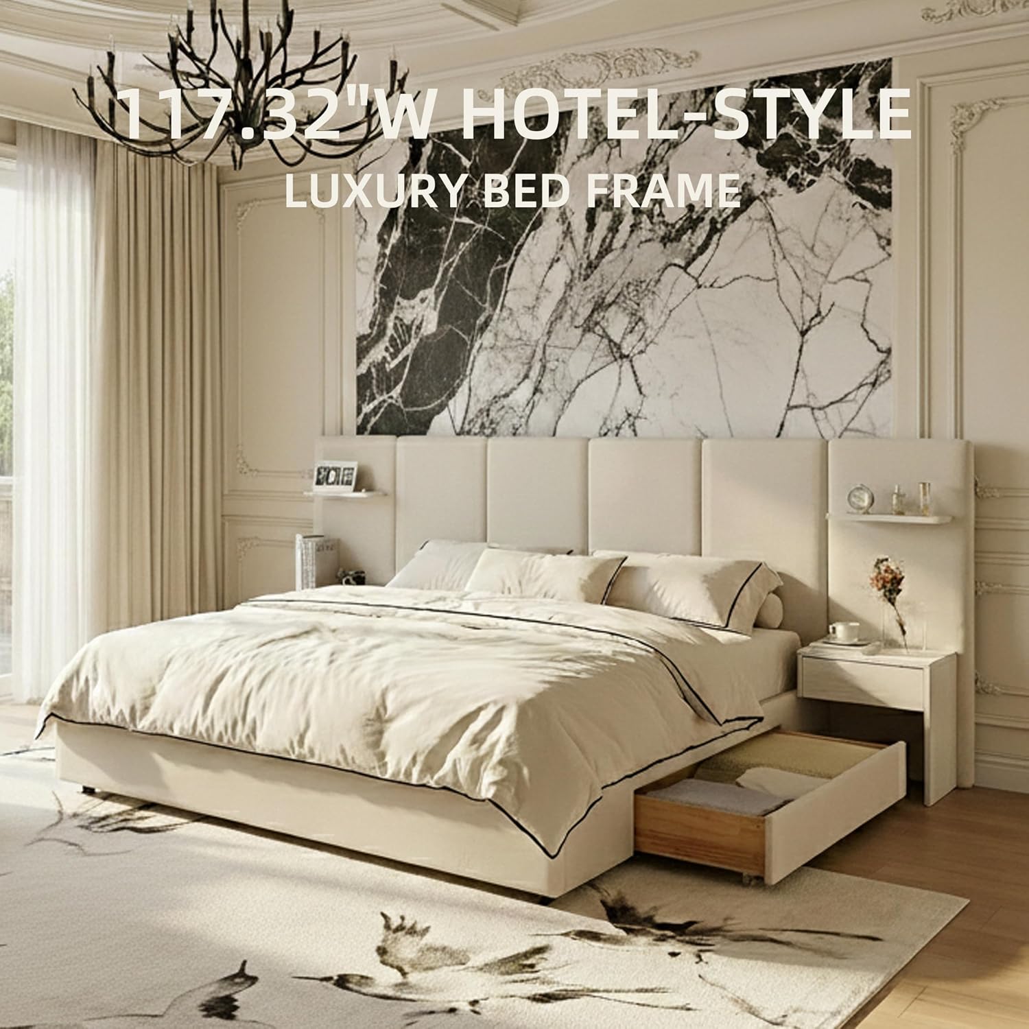 Letto King Size con Contenitor - King Size Bed Frame With Storage Drawers recensione e prezzo