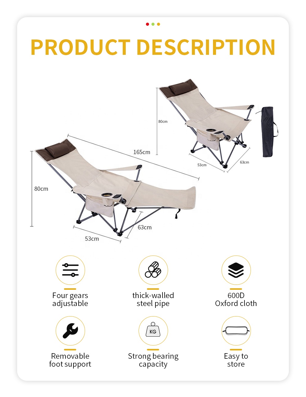 Sedia Pieghevole Portatile Rec - Outdoor Furniture recensione e prezzo