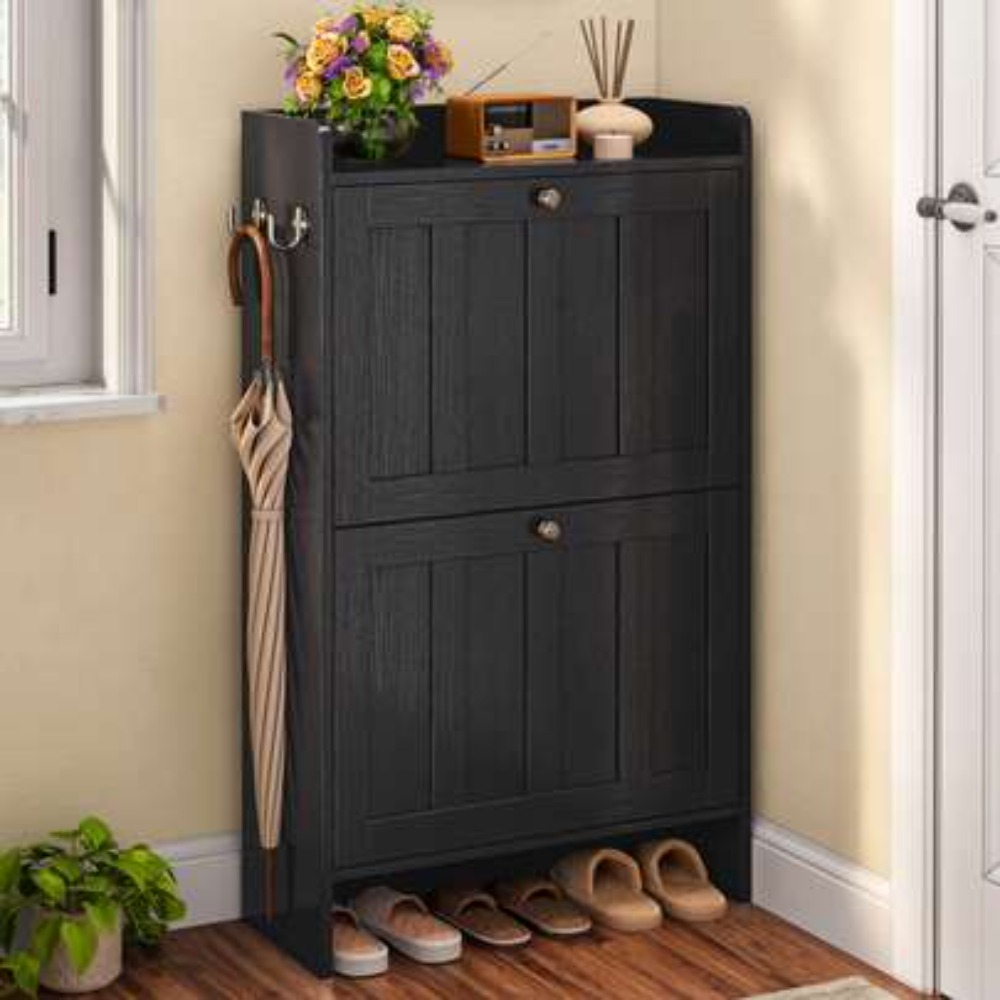 Mobile Porta Scarpe con 2 Cass - Shoe Rack Cabinet Narrow Entryway recensione e prezzo