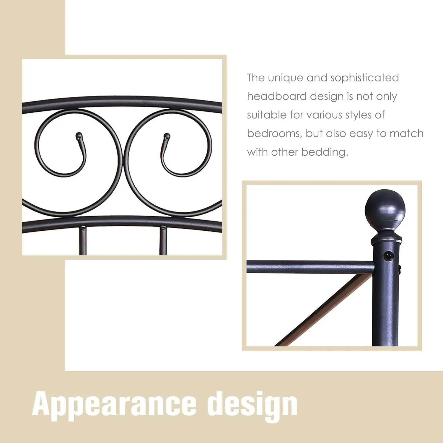 Letto a baldacchino matrimonia - Canopy Bed Frame Metal Queen recensione e prezzo