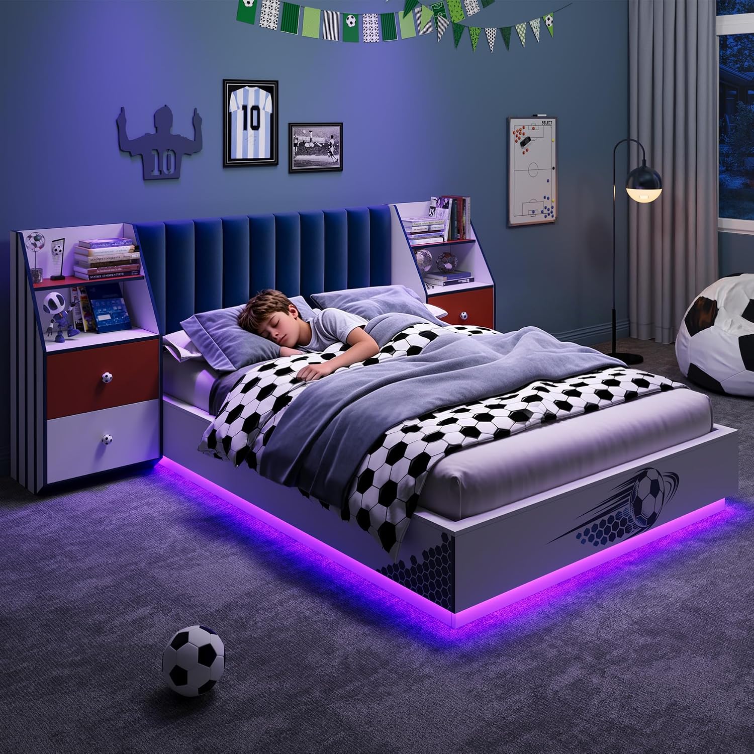 Letto Fluttuante Matrimoniale  - Floating Nightstand With Led Light recensione e prezzo
