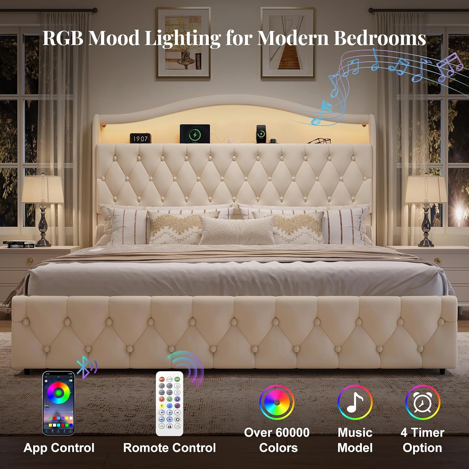 Letto a piattaforma King Size  - King Size Bed Frame With Storage Drawers recensione e prezzo