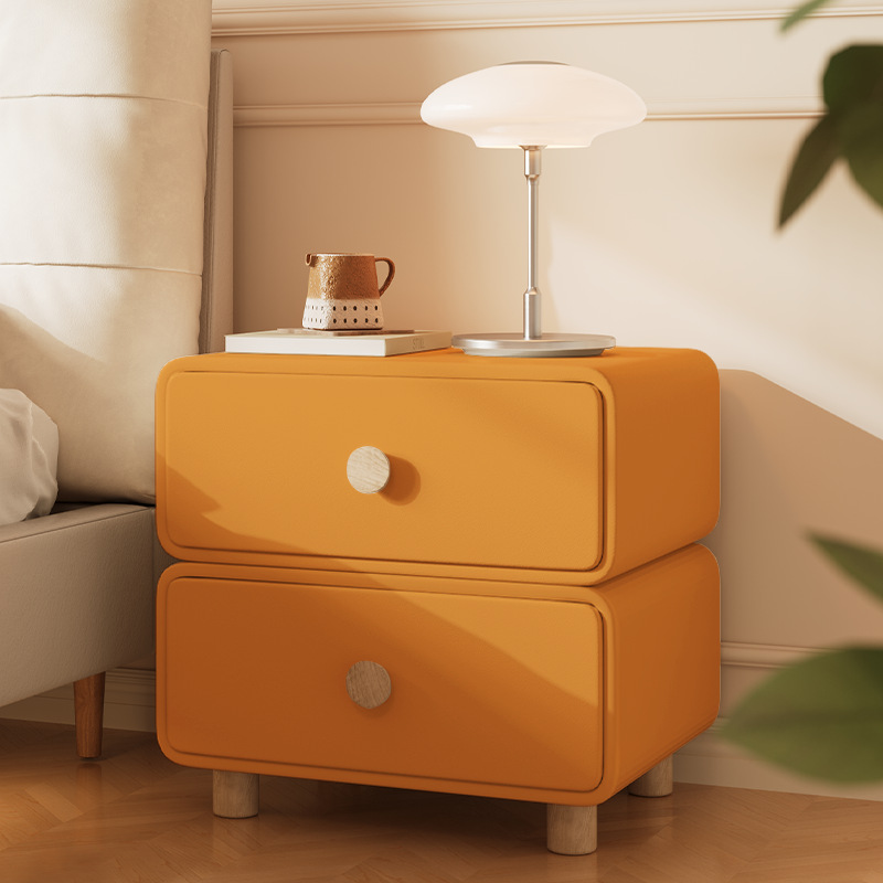 Comodino Minimalista Color Cre - Solid Wood Nightstand 2 Drawers recensione e prezzo