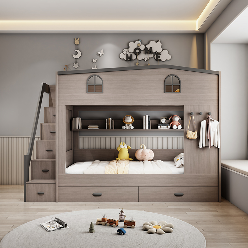 Letti per bambini nordici a du - Bunk Bed With Stairs And Slide recensione e prezzo