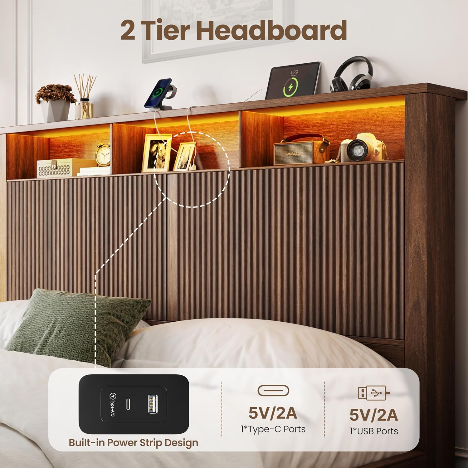 Struttura Letto Matrimoniale c - King Size Bed Frame With Storage Drawers recensione e prezzo