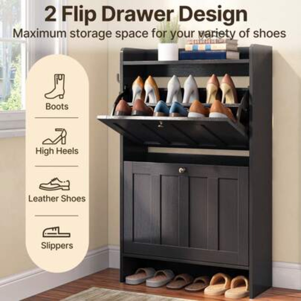 Mobiletto Portascarpe Autoport - Shoe Rack Cabinet Narrow Entryway recensione e prezzo