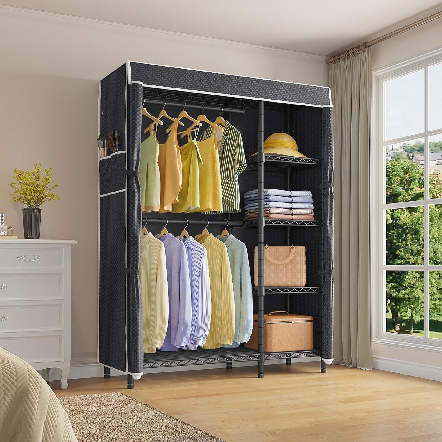 Armadio Portatile Resistente c - Wardrobe Closet Portable Fabric Cover recensione e prezzo