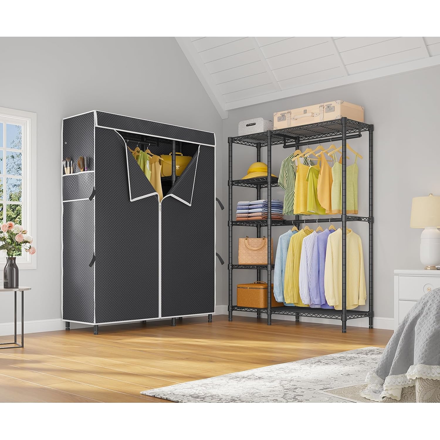 Armadio Portatile Resistente c - Wardrobe Closet Portable Fabric Cover recensione e prezzo