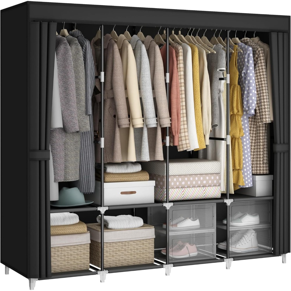 Armadio Portatile da 67 Pollic - Wardrobe Closet Portable Fabric Cover recensione e prezzo