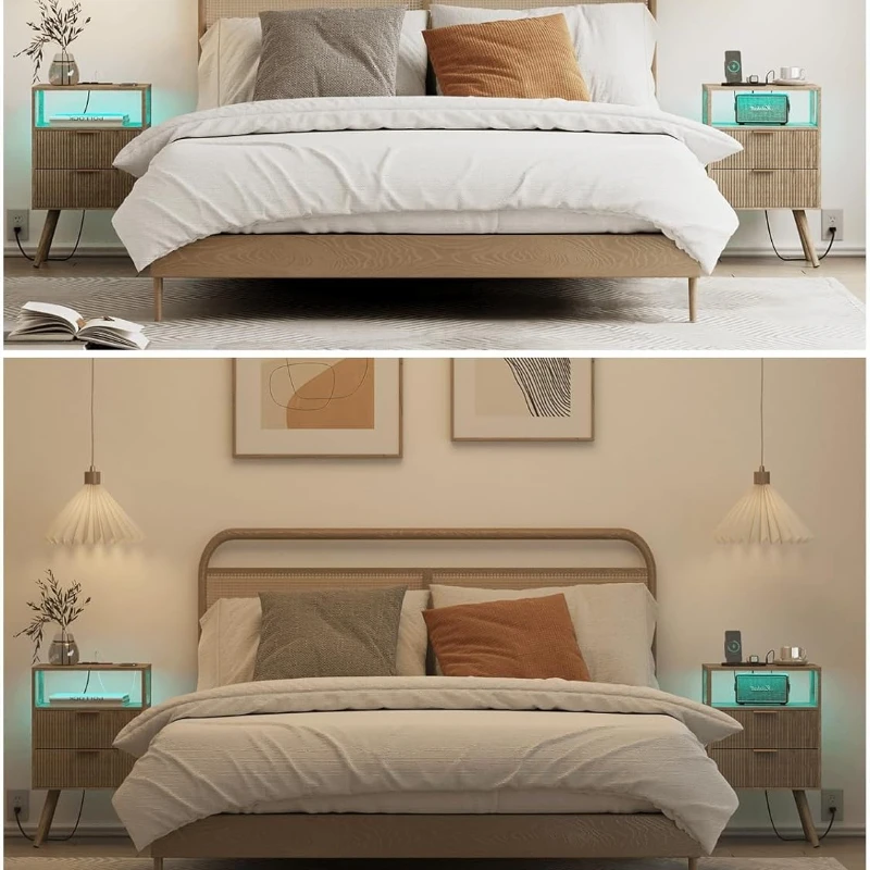 Comodino Moderno con 2 Cassett - Solid Wood Nightstand 2 Drawers recensione e prezzo