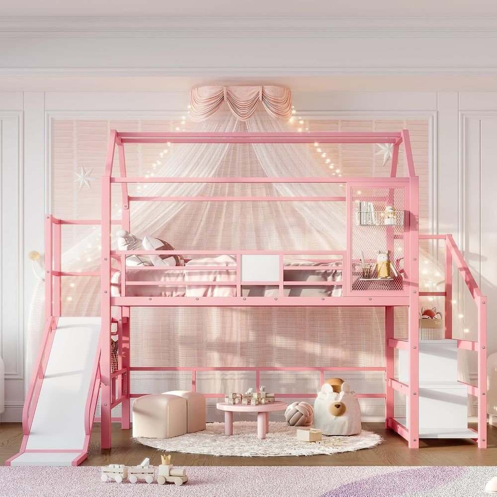 Letto a Castello in Metallo pe - Bunk Bed With Stairs And Slide recensione e prezzo