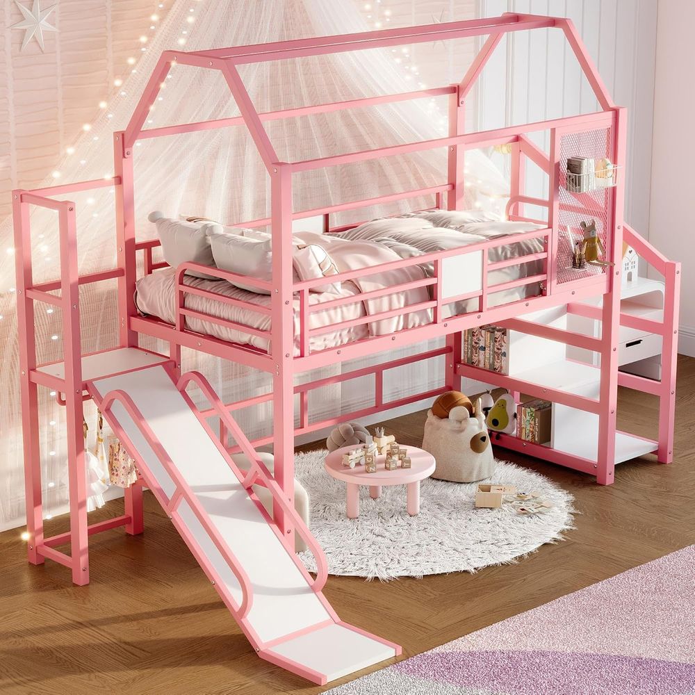 Letto a Castello in Metallo pe - Bunk Bed With Stairs And Slide recensione e prezzo