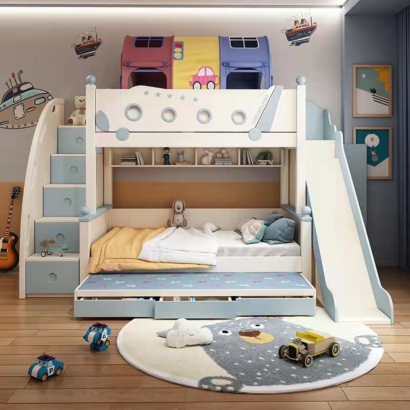 Letto a castello in legno stil - Bunk Bed With Stairs And Slide recensione e prezzo