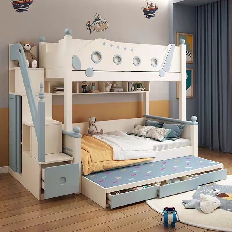 Letto a castello in legno stil - Bunk Bed With Stairs And Slide recensione e prezzo