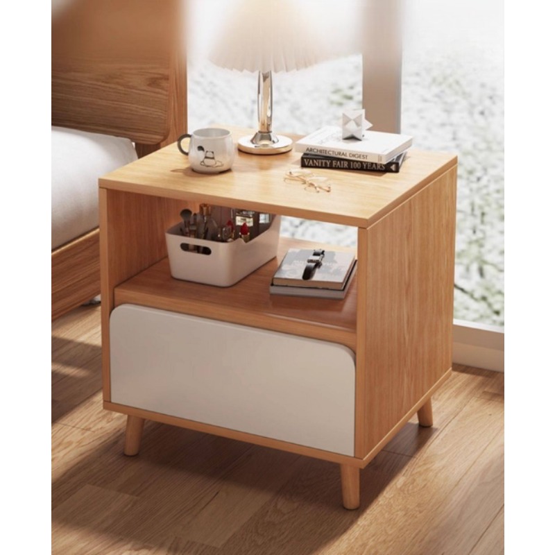 Comodino bianco con cassetti,  - Solid Wood Nightstand 2 Drawers recensione e prezzo