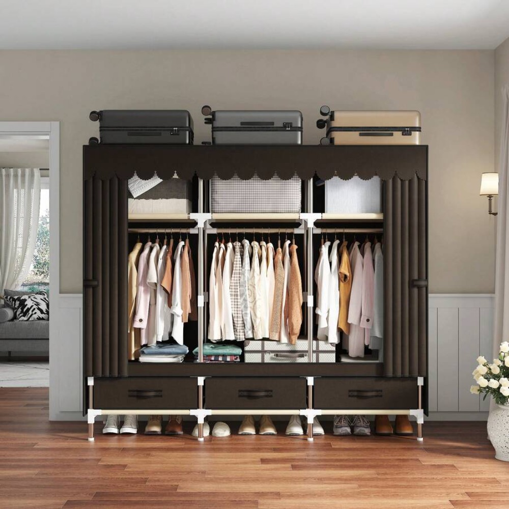 Armadio Portatile con Telaio i - Wardrobe Closet Portable Fabric Cover recensione e prezzo