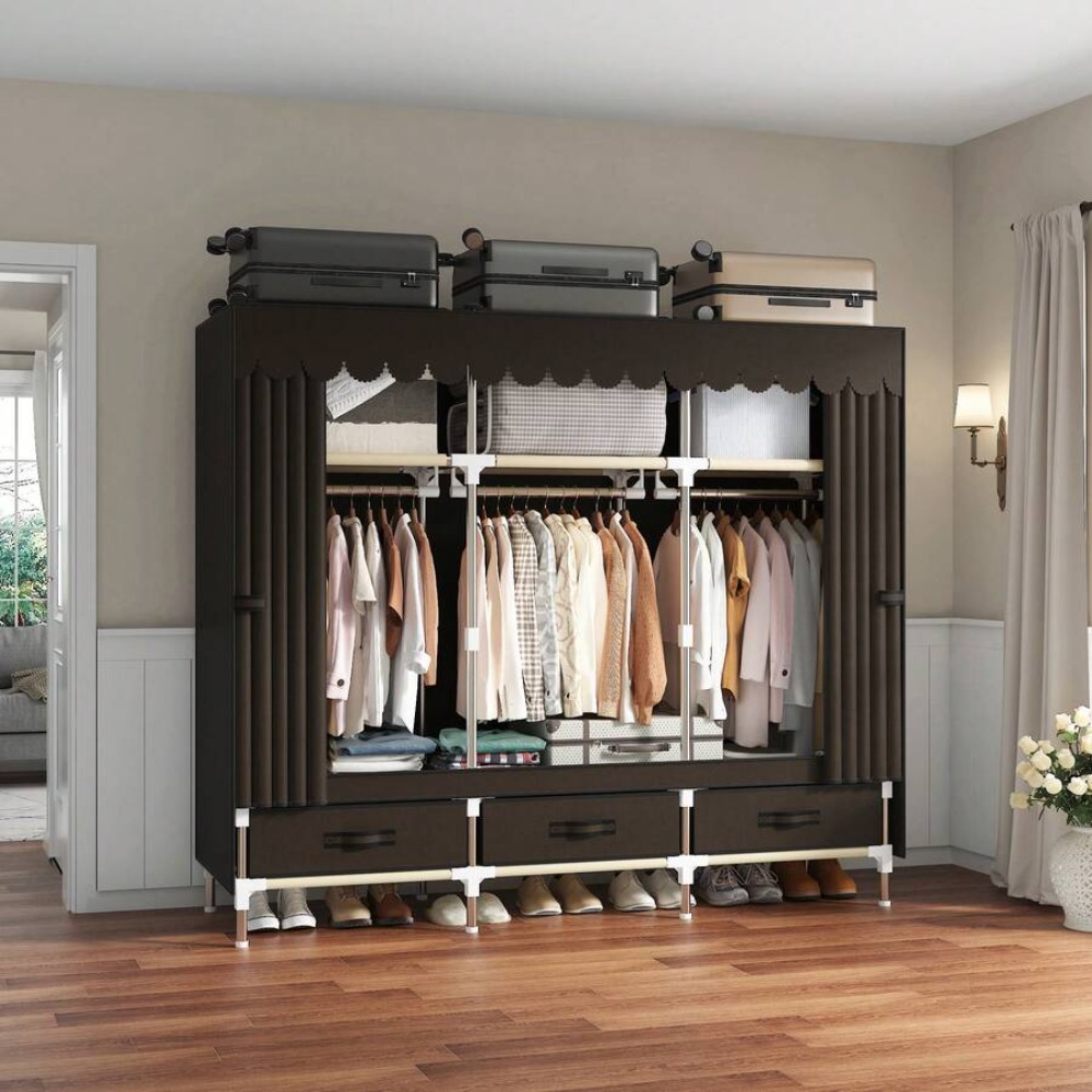 Armadio Portatile con Telaio i - Wardrobe Closet Portable Fabric Cover recensione e prezzo