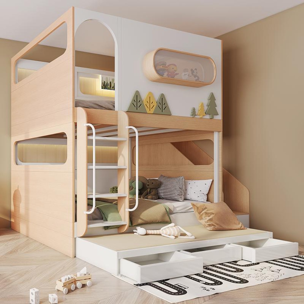 Letto a castello a capsula spa - Bunk Bed With Stairs And Slide recensione e prezzo
