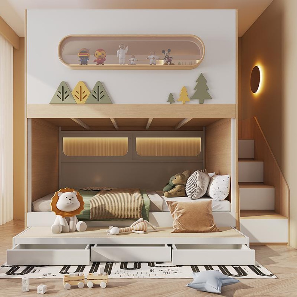 Letto a castello a capsula spa - Bunk Bed With Stairs And Slide recensione e prezzo