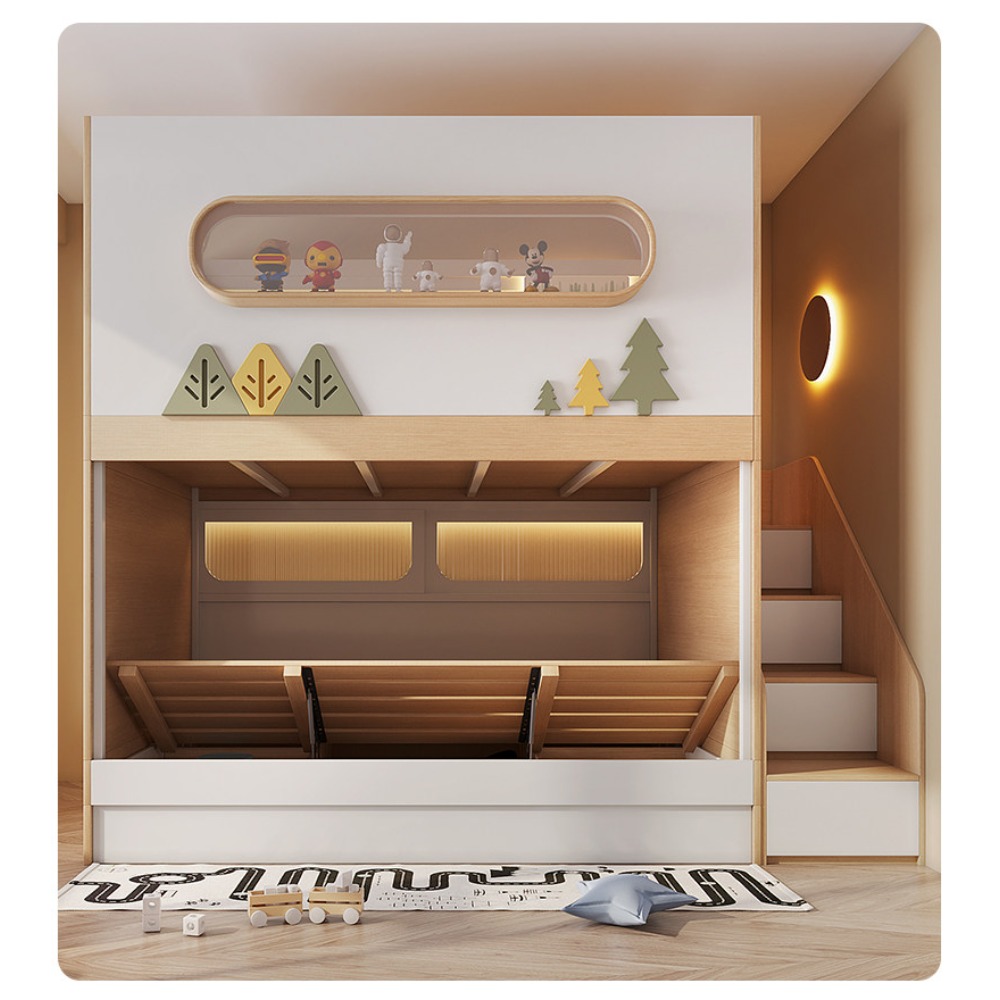 Letto a castello a capsula spa - Bunk Bed With Stairs And Slide recensione e prezzo