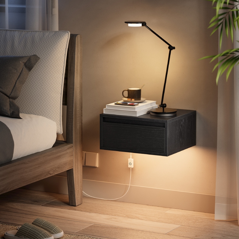 Comodino Sospeso a Parete con  - Floating Nightstand With Led Light recensione e prezzo