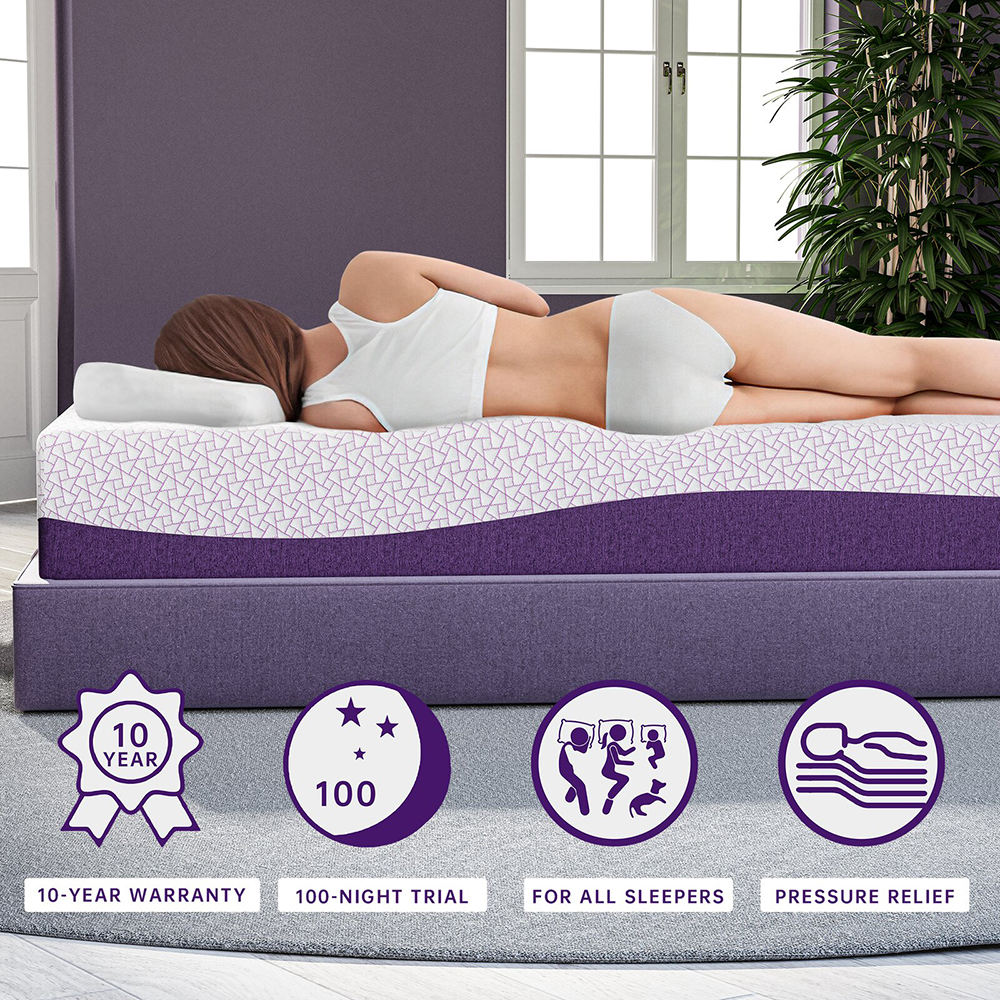 Materasso OEM/ODM Prple Color  - Memory Foam Mattress In A Box Queen recensione e prezzo